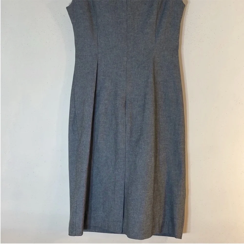 Banana Republic Grey Padded Shoulder Sleeveless Sheath Dress. 0. NWT. - Picture 8 of 8
